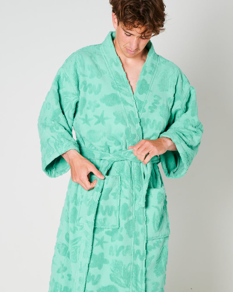 Jade Rock Pool Terry Bath Robe