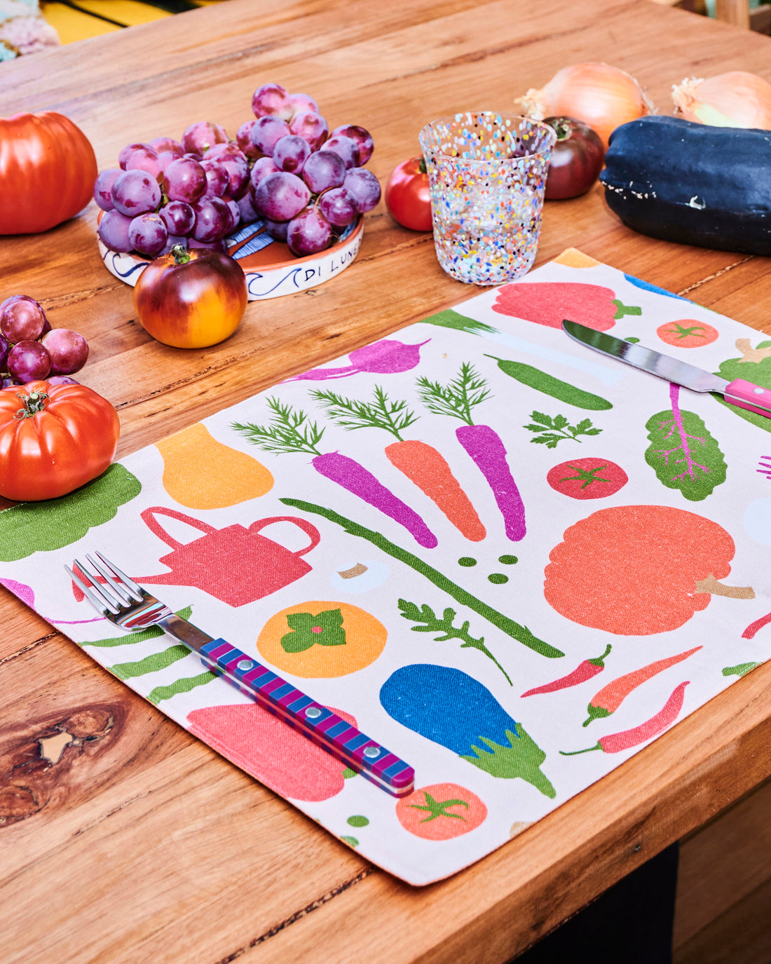 Kip&Co x Stephanie Alexander Stephanie's Harvest Linen 4P Placemat Set