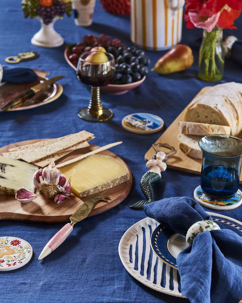 Indigo Linen Tablecloth