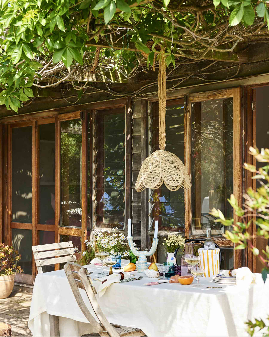 Cloud Dancer Linen Tablecloth