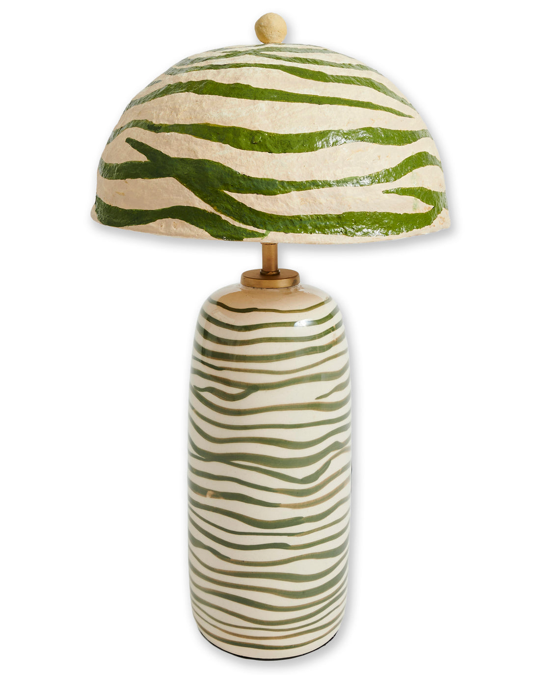 Pine Ripple Ceramic Lamp