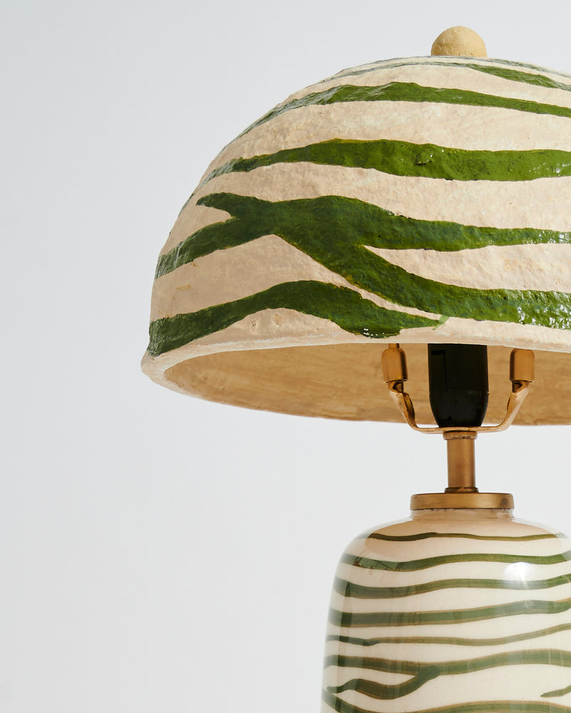 Pine Ripple Ceramic Lamp