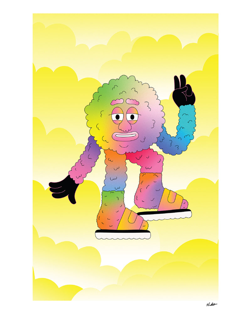 Peace Dude by Nicko Phillips for Kip&Co Printed Wall Art