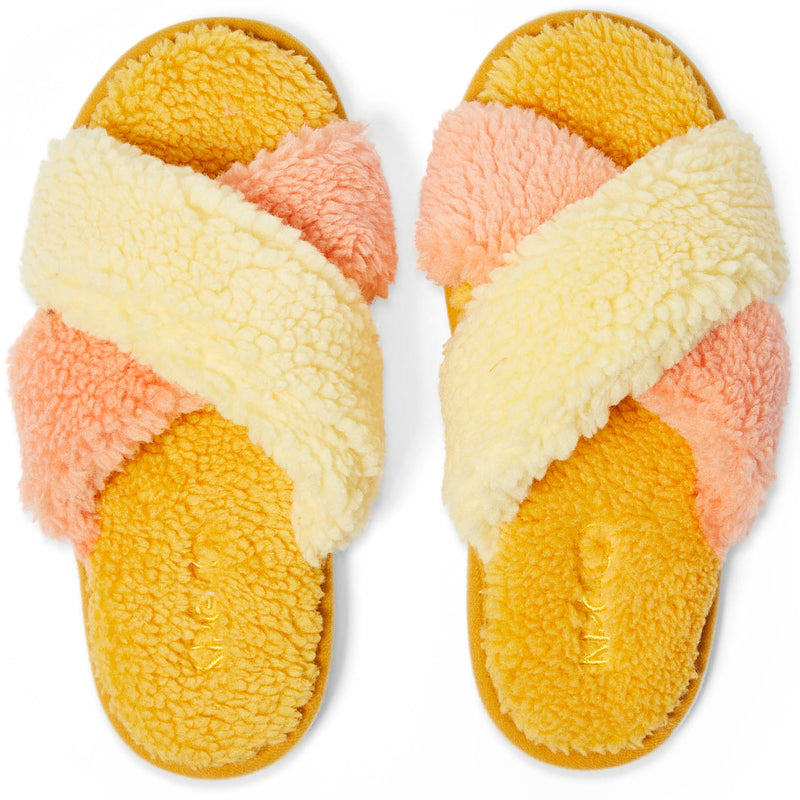 Peaches and Pineapples Boucle Adult Slippers