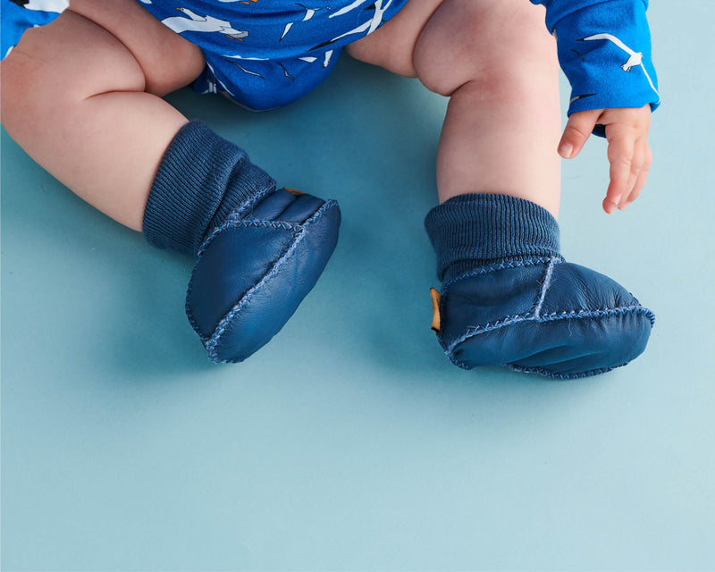 Blue Skies Baby Booties