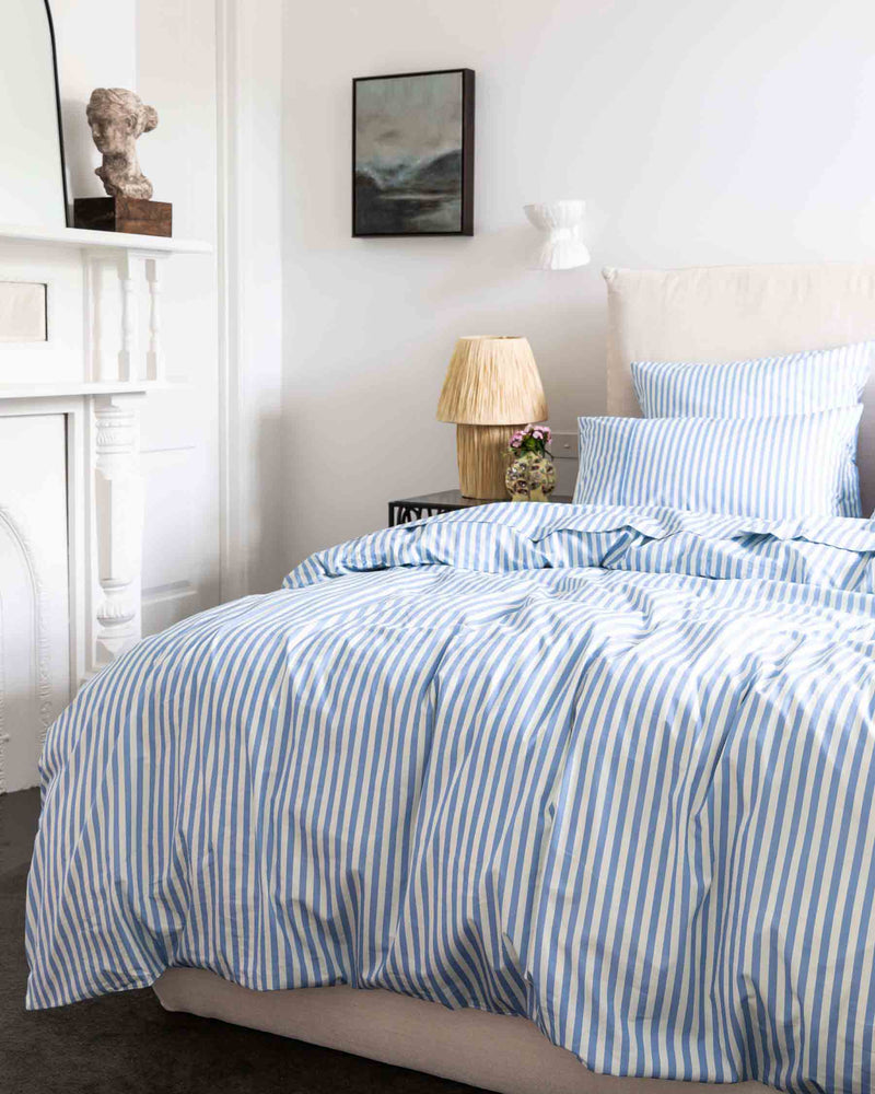 Seaside Stripe Organic Cotton Quilt Cover