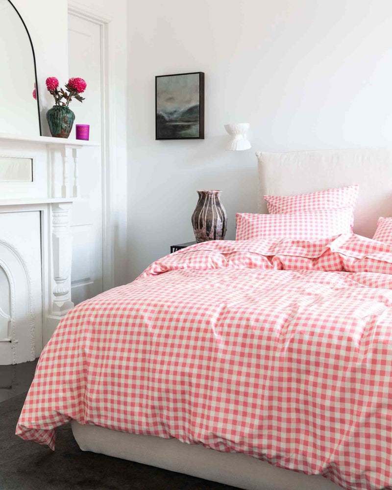 Gingham Candy Organic Cotton Pillowcases